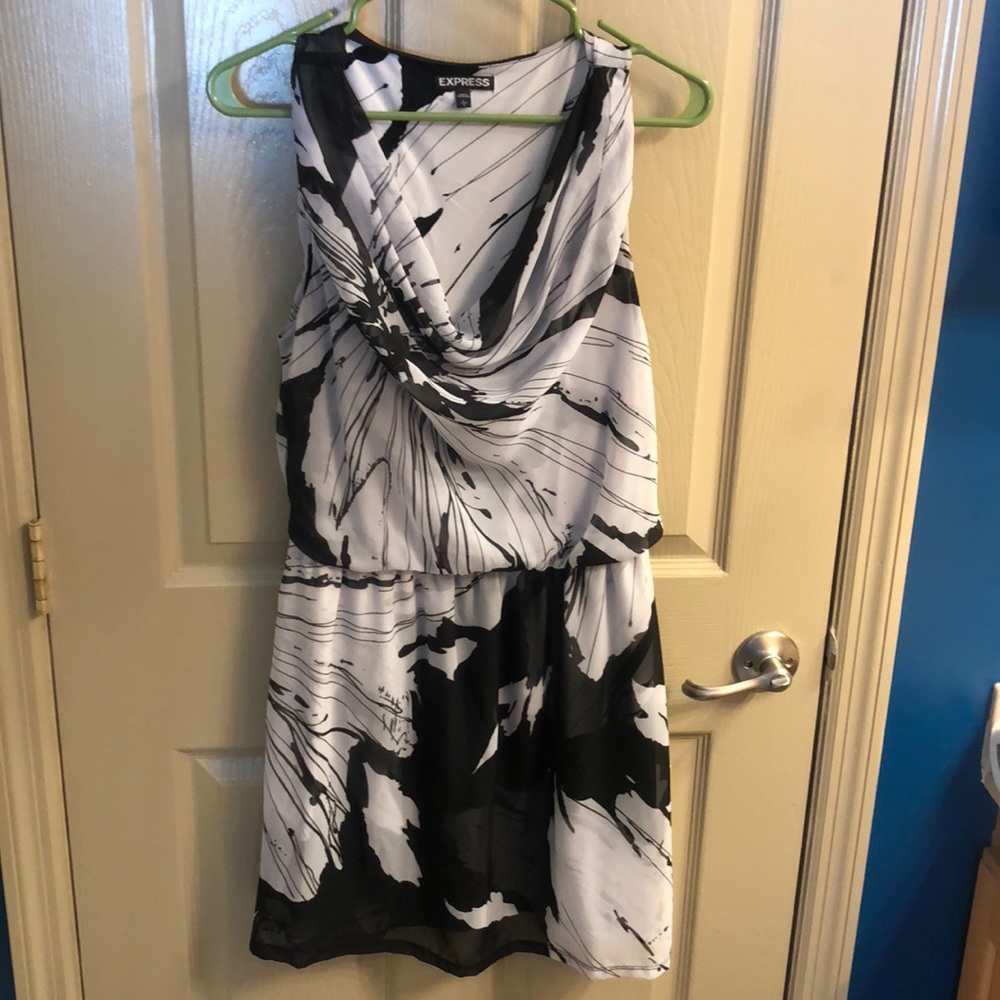 Sleeveless Cowl Neck Dress